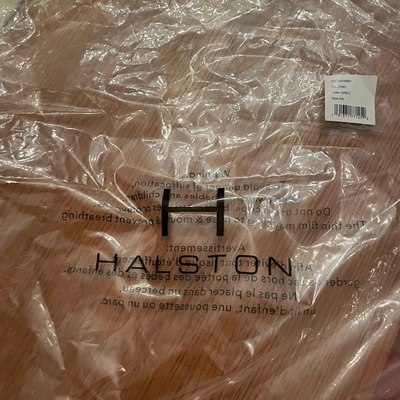 Grey Suede & Leather Satchel Bag H BY HALSTON - Picture 7 of 7
